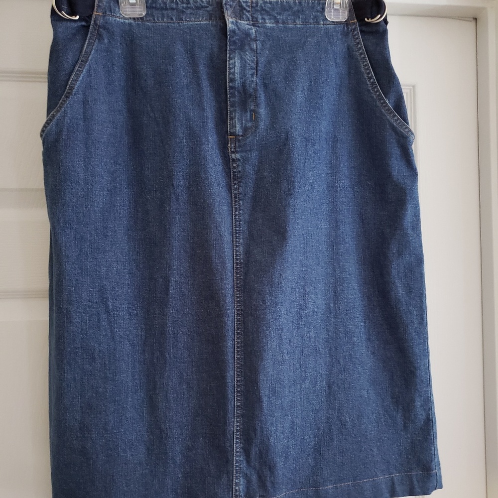 Cherokee Denim Midi Skirt - Blue